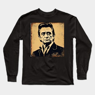 Johnny Cash Harmonious Hits Long Sleeve T-Shirt